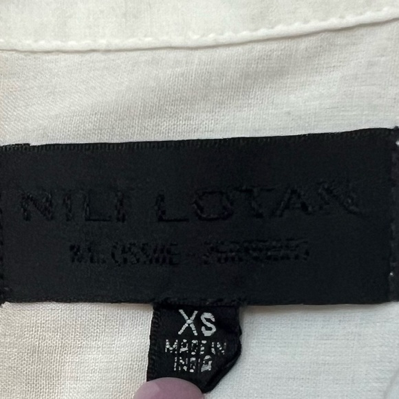 Nili Lotan Tara Eyelet Button Down Shirt - Picture 10 of 11